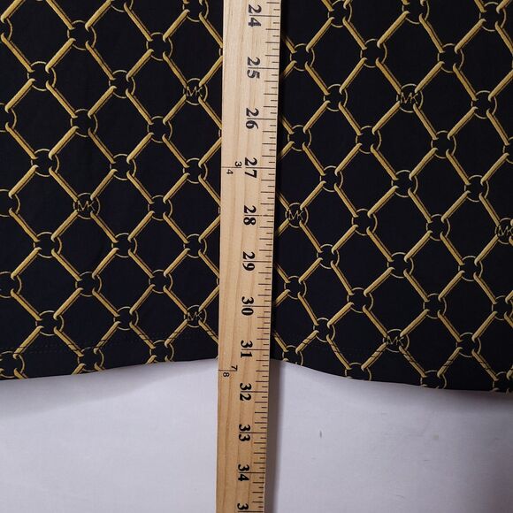 Michael Kors Top XL Black, Gold Chain Link Print NWT - Picture 6 of 12